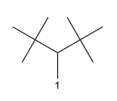 Draw the structure corresponding to the following IUPAC name: 3-iodo-2,2,4,4-tetramethylpentane ...