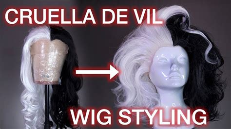 How To Cut & Style Cruella De Vil Hair - YouTube