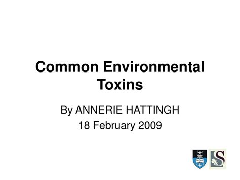 PPT - Common Environmental Toxins PowerPoint Presentation, free ...