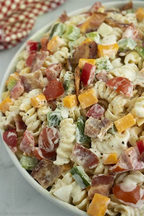 Homemade Bacon Ranch Pasta Salad Bacon Ranch Pasta Salad Recipe ...