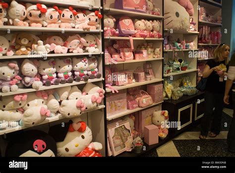 Hello Kitty brand merchandise at the Sanrio store in Times Square in New York Stock Photo - Alamy