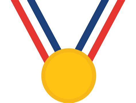 Gold medal PNG transparent image download, size: 1563x1185px