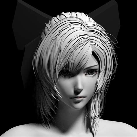 Anime Girl Head 3D model - Download Free 3D models