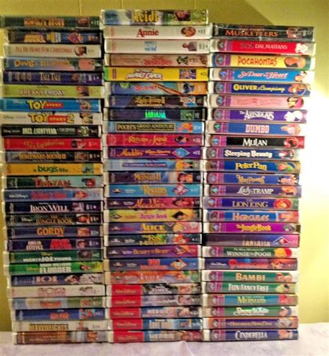 Disney Black Diamond Classics Masterpiece Collection VHS Huge Lot 77 videos