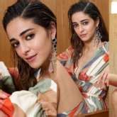 Ananya Panday stuns in geometric printed dress : Bollywood News ...