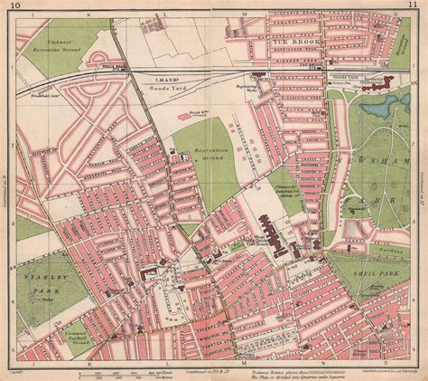 LIVERPOOL. Anfield Everton Tue Brook Newsham Park Breck Road 1928 old map