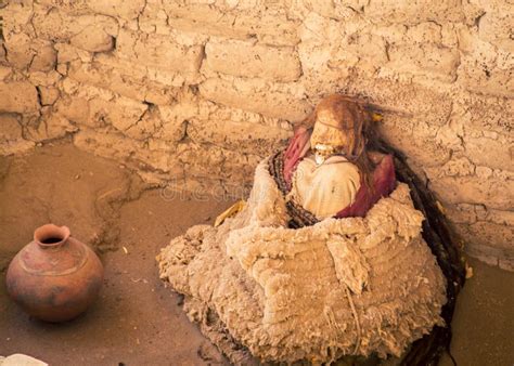 The mummies in Nazca Peru stock image. Image of dead - 164177709