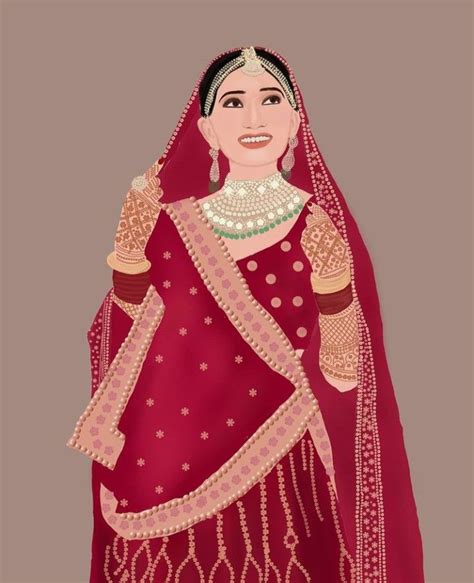 Pin by Bhumi Sheth on Caricature | Bride fashion illustration, Indian ...