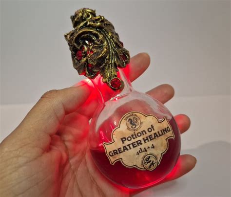 Dnd 5E Healing Potion Greater Healing Potion With LED Light - Etsy