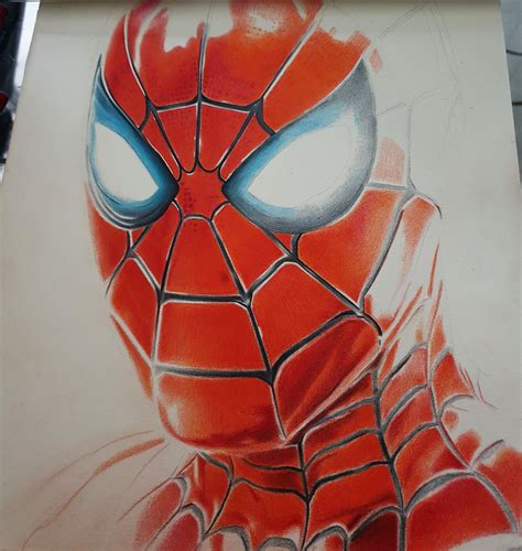 Share more than 69 spiderman face pencil sketch latest - seven.edu.vn