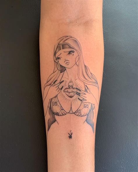 SANG BLEU TATTOO LOS ANGELES on Instagram: “Virgin Mary by @soto.gang” | Tattoos, Mary tattoo ...