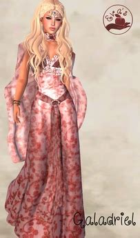 Second Life Marketplace - ♥e.t.♥Galadriel, Elven Queen Dress, Red.