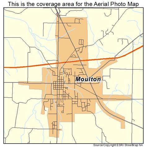 Aerial Photography Map of Moulton, AL Alabama