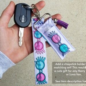 Spectrespecs Key Fob Love Good Keychain Wristlet Stay Weird Lanyard Nargles, Quibbler ...