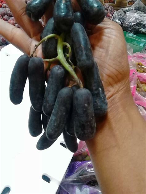 Witch Finger Grapes, a hybrid fruit engineered by The Grapery of ...