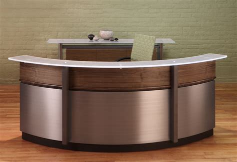 Crescent Large Circular Reception Desk - Stoneline Designs