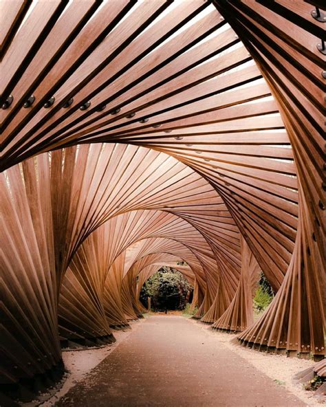 Amazing wooden installation by the architect Robert Mallet-Stevens at the walkway of Villa ...