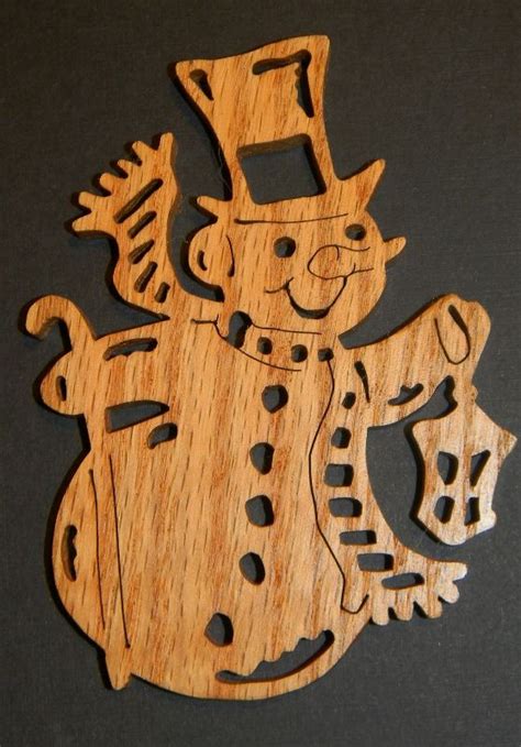 Just Me!: Let It Snow - Snowman Ornaments - Scroll Saw Primitive ...