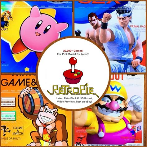 64GB RetroPie 4.4 SD Card - 22000+ Games 40+ Programs - Raspberry Pi 3 ...