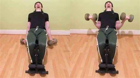 Seated Incline Dumbbell Curl Tutorial (Biceps)