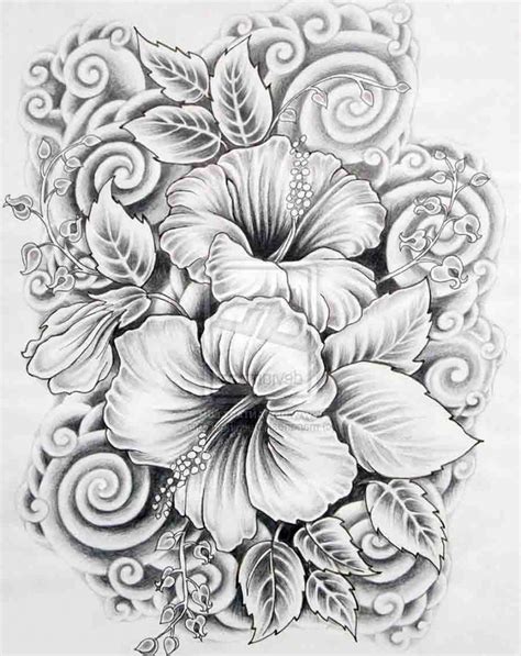 3d Flower Sketch at PaintingValley.com | Explore collection of 3d ...