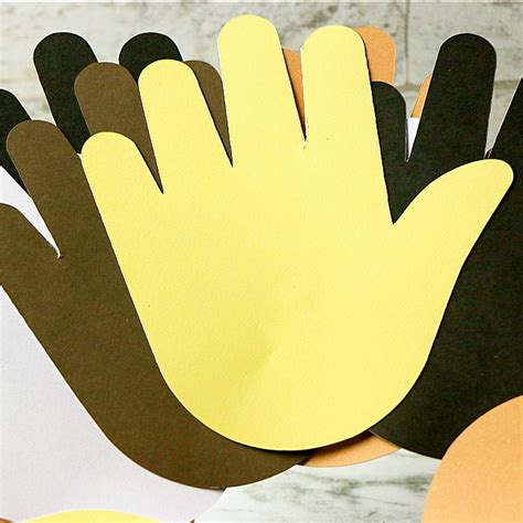 Martin Luther King Jr. Handprint Unity Wreath Craft For Kids - Sunshine Whispers