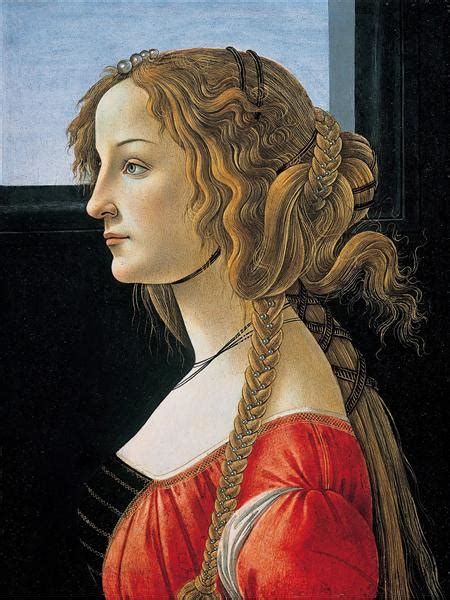 Portrait of Simonetta Vespucci (Portrait of a Young Woman), c.1480 - Sandro Botticelli - WikiArt.org