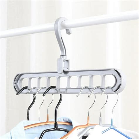 Three Use Ways Magic Hangers Space Saving Clothes Hangers 360°Swivel ...