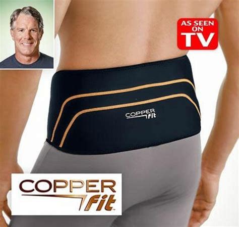 Copper Fit Back Pro Back Brace Compression Lower Lumbar Support Belt Copperfit 754502026883 | eBay