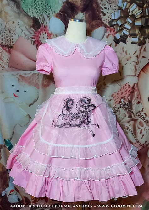 Baby Pink Maid Outfit with Sheer Apron — Gloomth