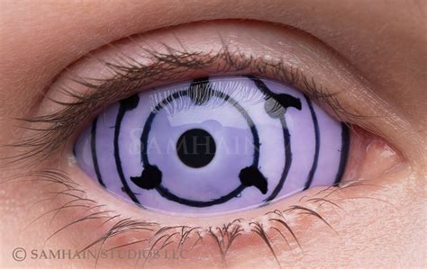 17MM Sharingan Rinnegan Mini Sclera Lenses Halloween Lentes De Contato Sasuke Mangekyou Rinnegan ...