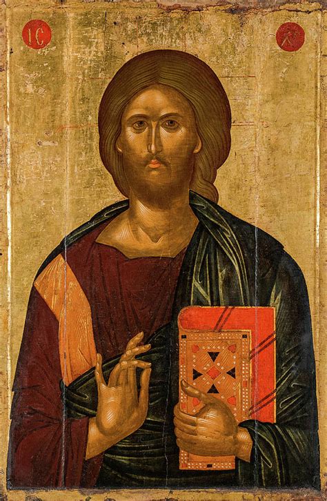 Christ Pantocrator Painting by Byzantine Icon - Pixels Merch