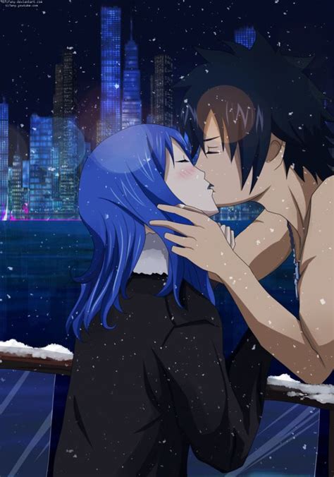 gray and juvia | gruvia . gray x juvia : christmas kiss by ~95Tifany on deviantART | Anime ...