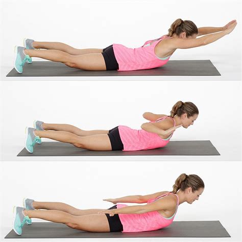 Superman Row | No-Sweat 15-Minute Full-Body Workout | POPSUGAR Fitness Photo 8