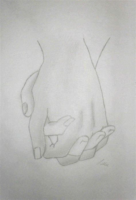 Girl And Boy Holding Hands Drawing at PaintingValley.com | Explore collection of Girl And Boy ...