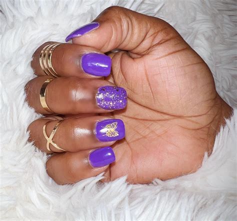 30+ Purple and Gold Nails that Make a Statement - Nail Designs Daily