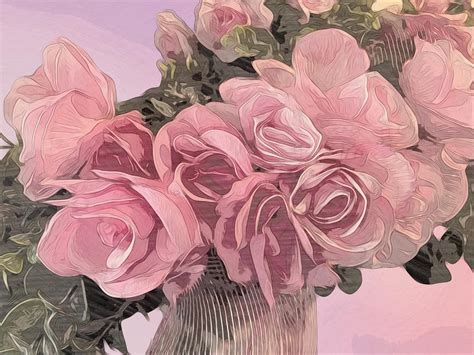 Soft Pastel Pink Roses Photograph by Diane Lindon Coy - Fine Art America