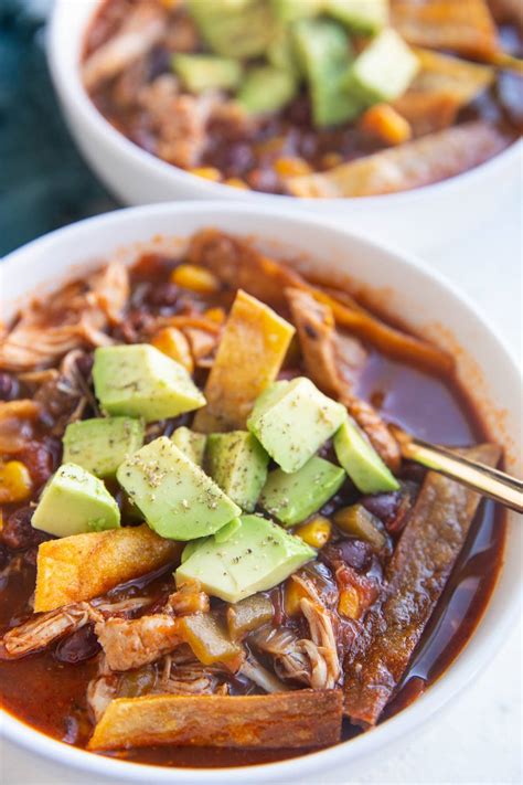 Instant Pot Chicken Tortilla Soup - The Roasted Root