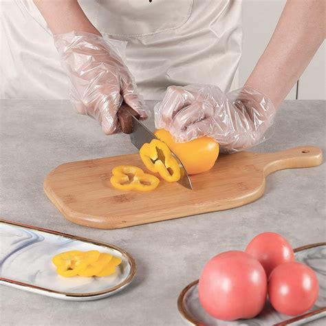 DM Disposable Food Prep Gloves - 6000 PCS Disposable Plastic Gloves forFood Safe, Food Handling ...