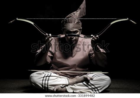 Malay Archer Wearing Traditional Malay Warrior Stock Photo (Edit Now) 331899482