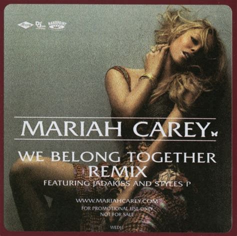 Mariah Carey - We Belong Together (Remix) (Vinyl, 12", 33 ⅓ RPM, Promo) | Discogs