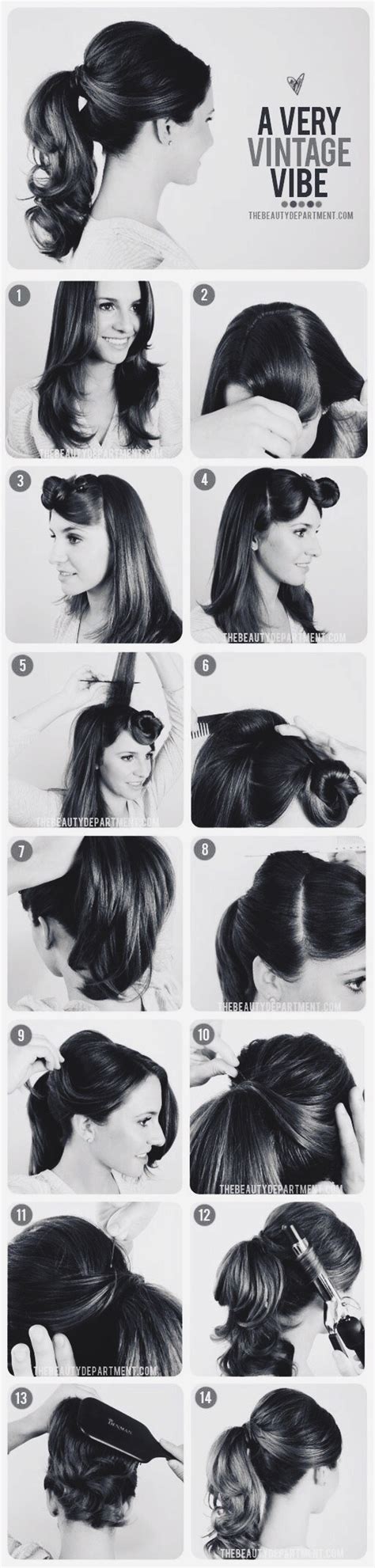 Burlesque Updo Hairstyles for Long Hair