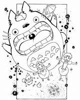 Top 9 Coloring Pictures Of My Neighbor Totoro For Small Children  sketch template