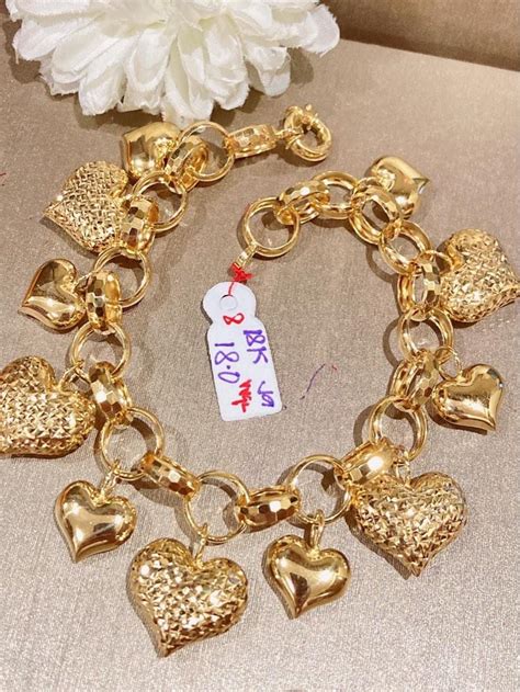 18 grams 18K Saudi gold bracelet 8", Women's Fashion, Jewelry & Organizers, Bracelets on Carousell