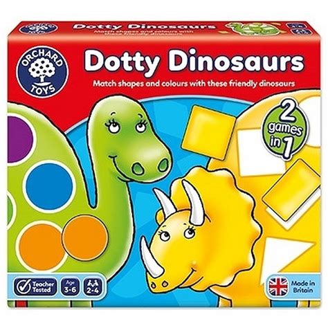 Joc educativ Dinozaurii cu pete DOTTY DINOSAURS - cu simțire și frumos