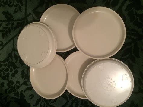 Lot of 18 Vintage Microwave Plastic Plates, Le Menu Meals | #1825833519