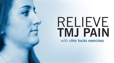 Relieve TMJ Pain With Chin Tucks Exercises - YouTube