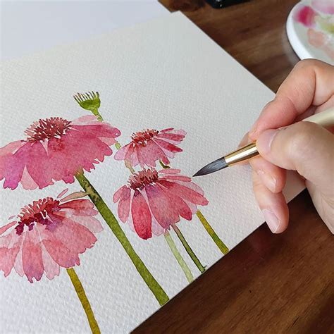 30 Watercolor Flower Painting Ideas for Beginners - Beautiful Dawn Designs