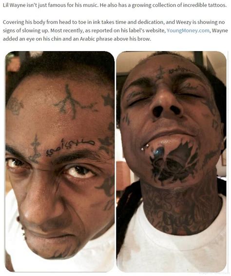 Lil Wayne, Drake Add Some Insane Tattoos - boomfacts | Insane tattoos ...