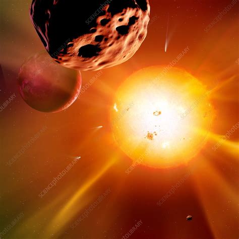 Solar system formation, artwork - Stock Image - C013/8988 - Science ...